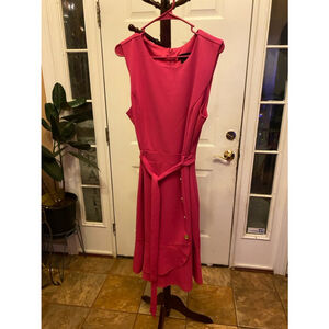 Stella & Julie sleeveless hot pink dress size XL